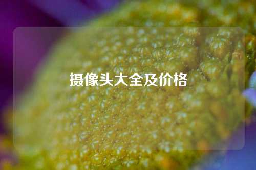 摄像头大全及价格