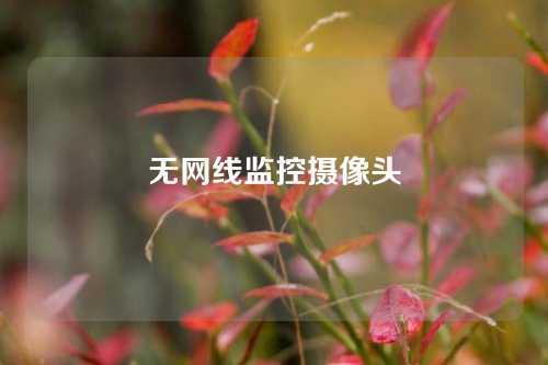 无网线监控摄像头