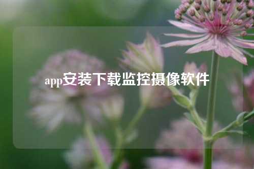 app安装下载监控摄像软件