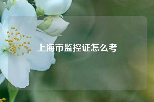 上海市监控证怎么考