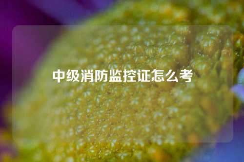 中级消防监控证怎么考