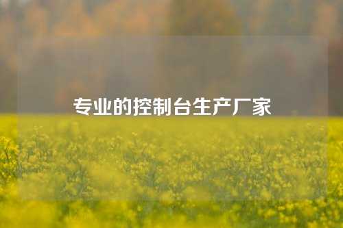 专业的控制台生产厂家