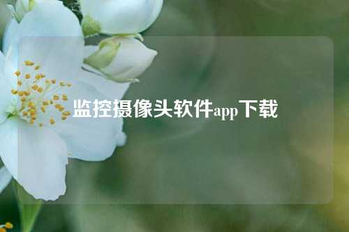 监控摄像头软件app下载