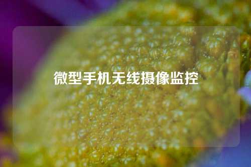 微型手机无线摄像监控