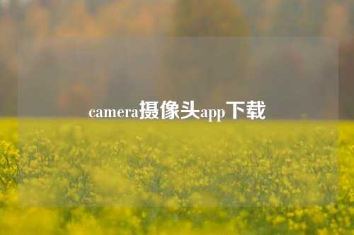 camera摄像头app下载